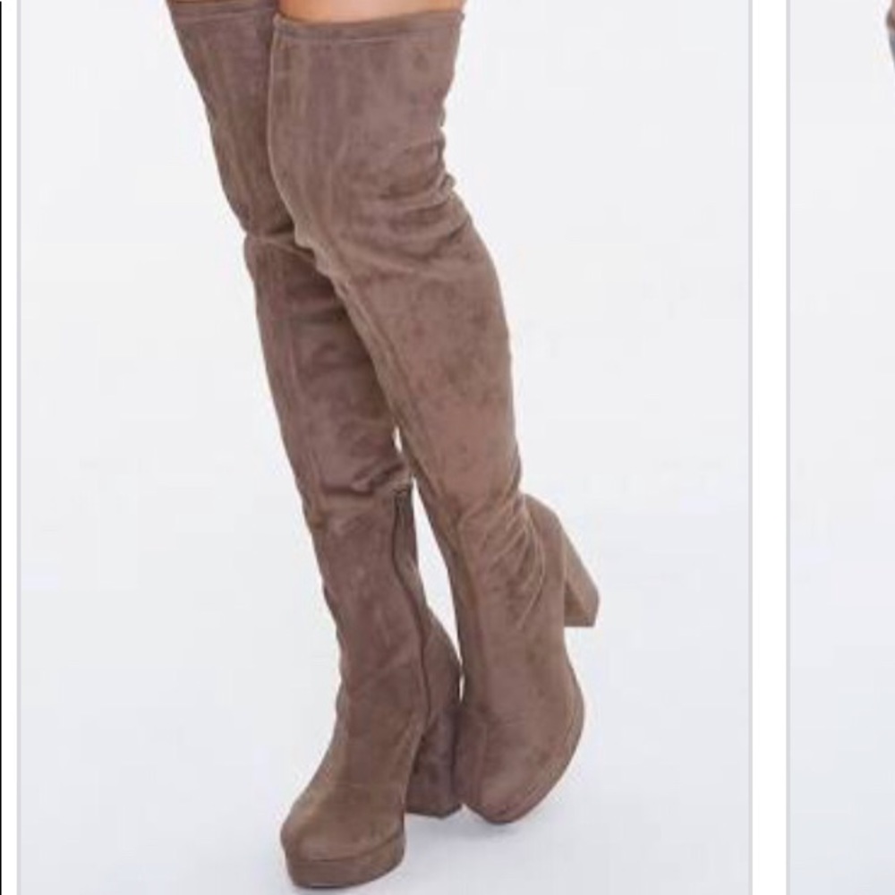 Over the thigh heeled boots